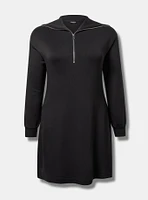 Quarter Zip Mini Dress
