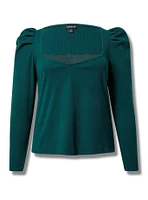 Sweetheart Puff Sleeve Top