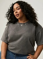 Embellished Crew Tee
