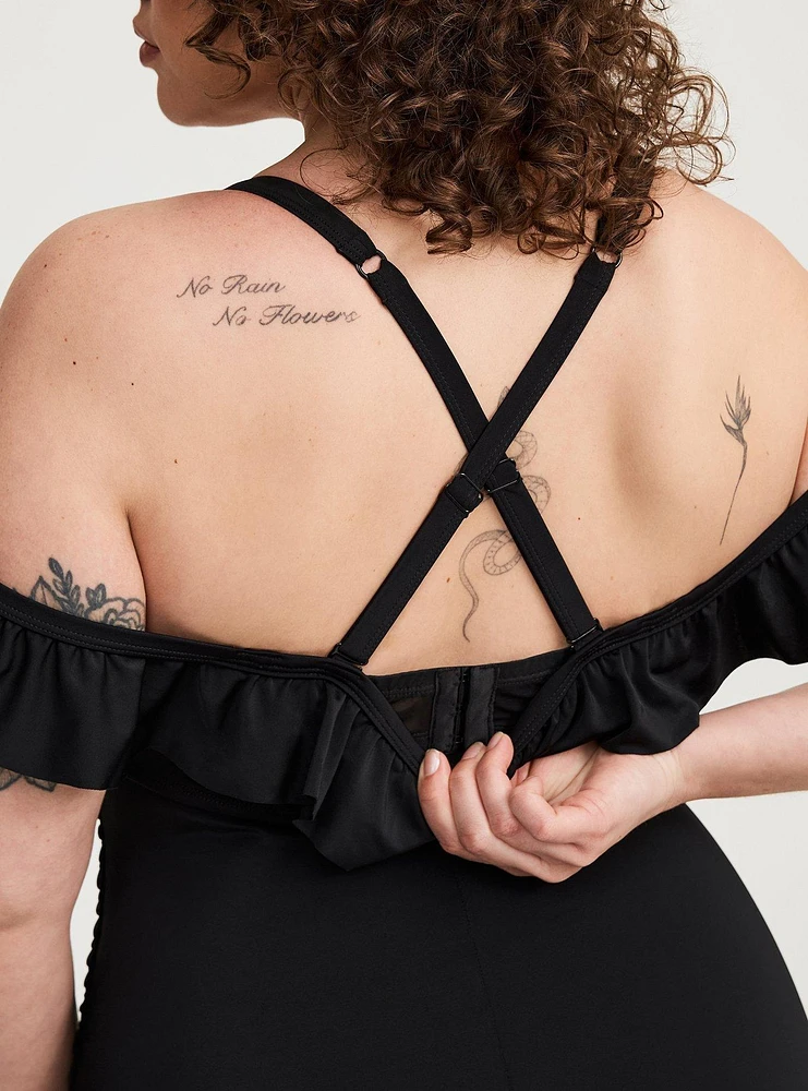 Ruffled One-Piece Swimsuit