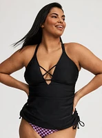 Wire-Free XO Cinch Side Tankini
