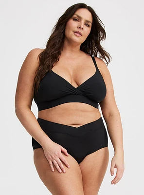 Cross-Front Mid-Rise Brief Panty