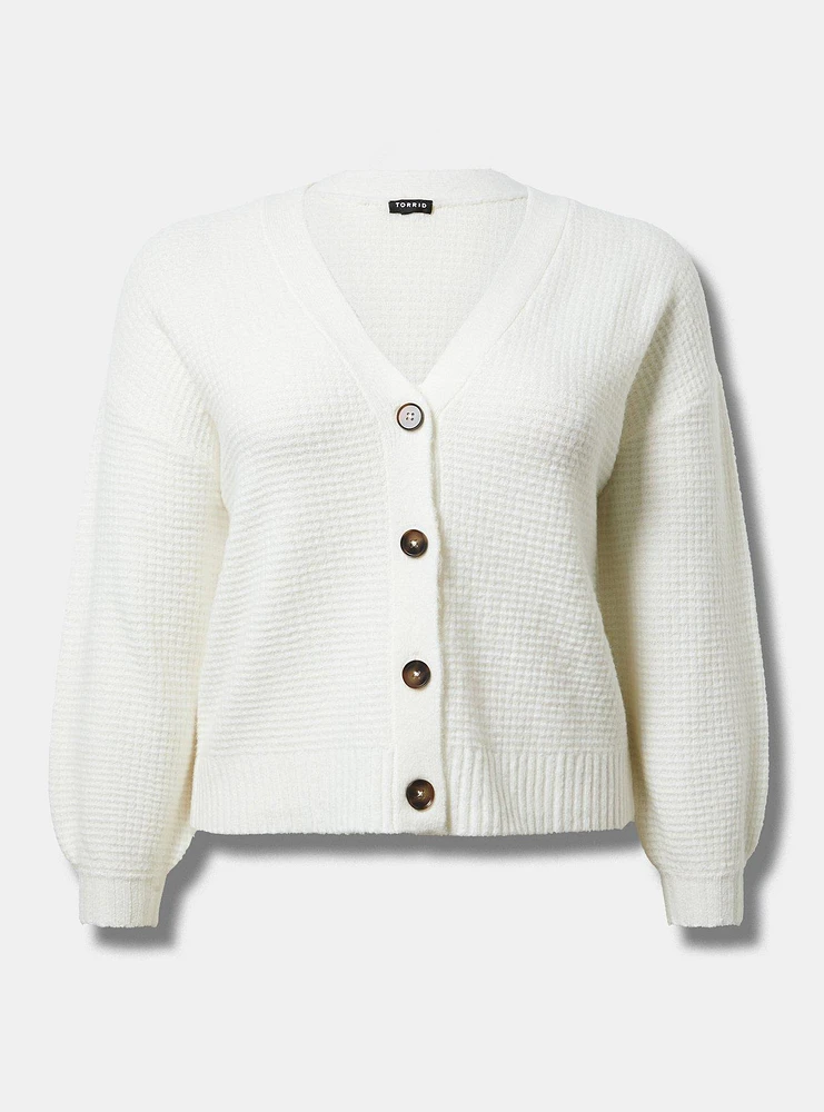 Vegan Cashmere Textured Cardigan