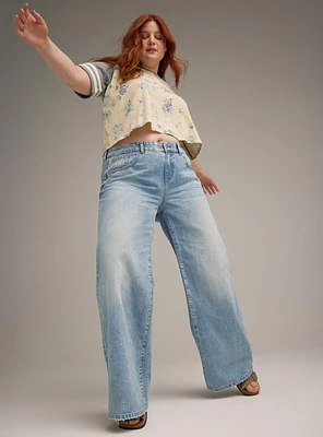 Festi Baggy Low-Rise Wide Leg Jean