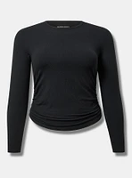 Side Cinch Crew Top