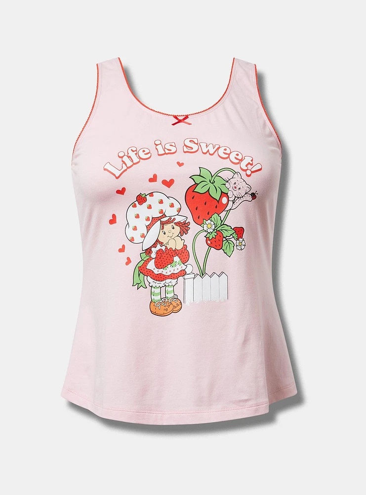 Strawberry Shortcake Lace Trim Sleep Tank