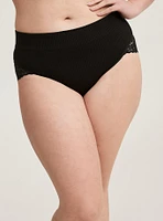 Seamless Rib Mid-Rise Brief Panty