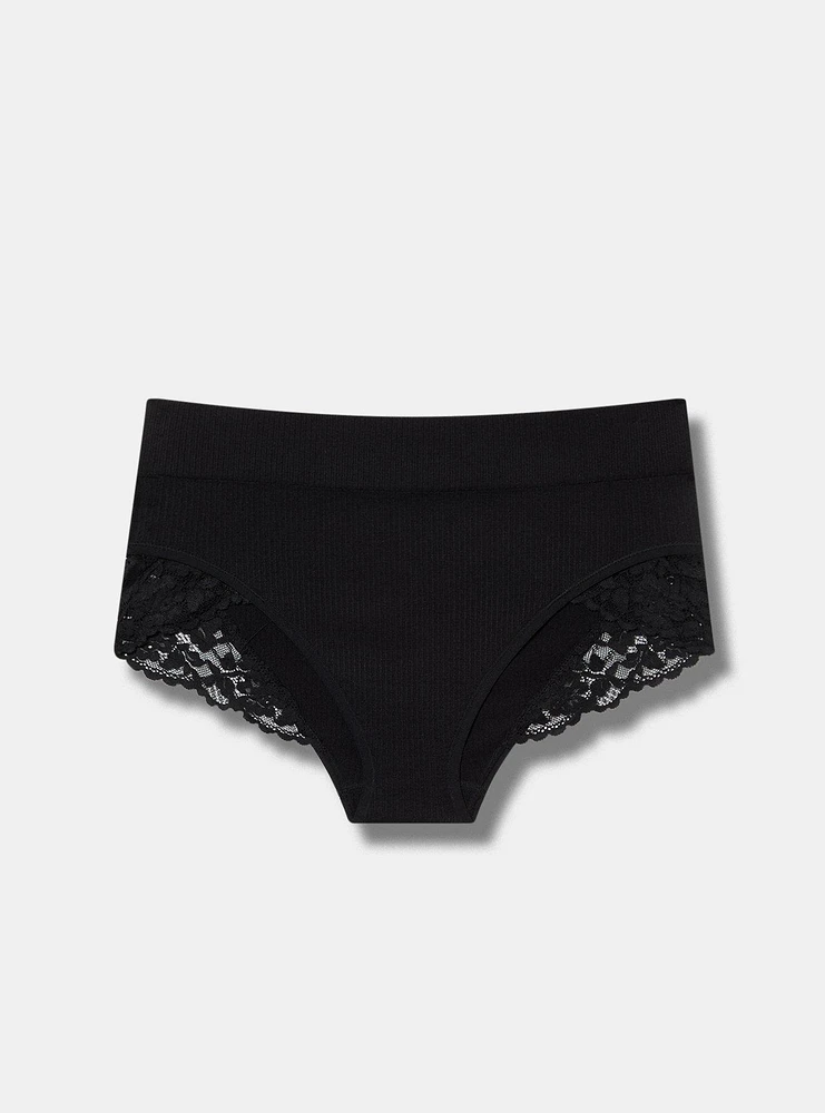 Seamless Rib Mid-Rise Brief Panty