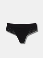 Seamless Rib Mid-Rise Thong Panty