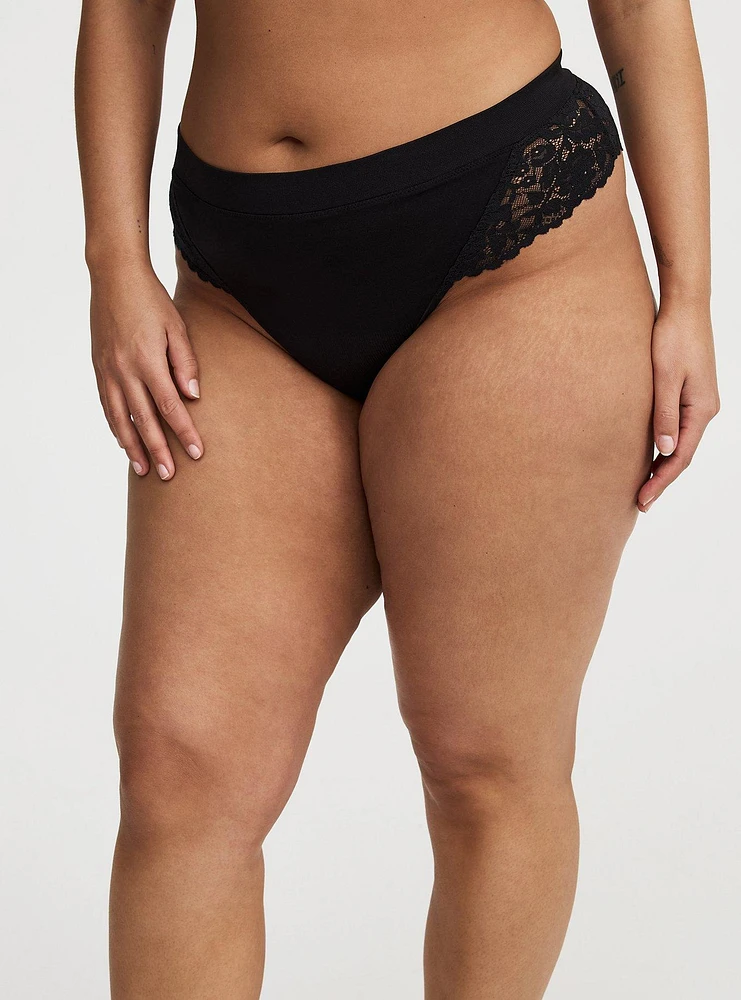 Seamless Smooth Mid-Rise Thong Panty