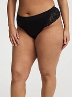 Seamless Smooth Mid-Rise Thong Panty