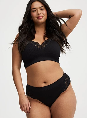 Seamless Smooth Mid-Rise Thong Panty