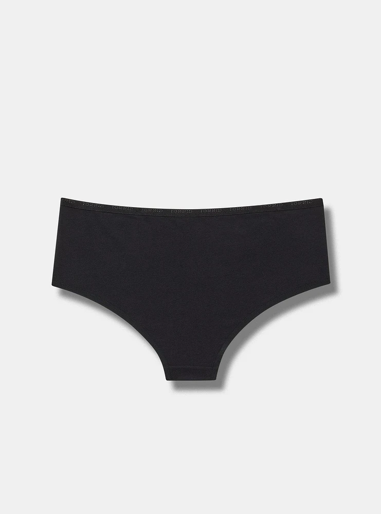 Mid-Rise Logo Cotton Cheeky Panty
