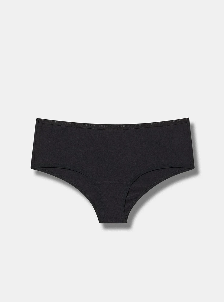 Mid-Rise Logo Cotton Cheeky Panty