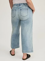 Weekend Wide Leg Ankle Crop Mid-Rise Jean