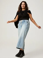 Weekend Wide Leg Ankle Crop Mid-Rise Jean