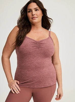 Super Soft Performance Jersey Ruched Active Cami