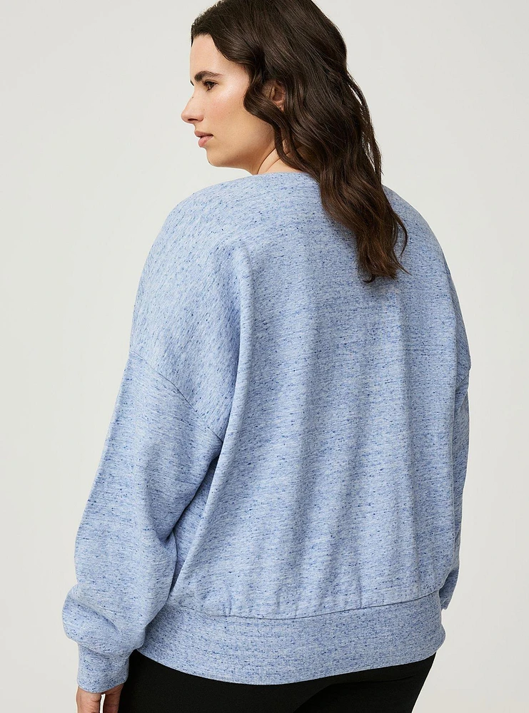 Drop Shoulder V-Neck Pullover