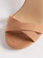 Strappy Ankle Wrap Lucite Heel (WW
