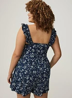 Ruffled Straps Layered Romper
