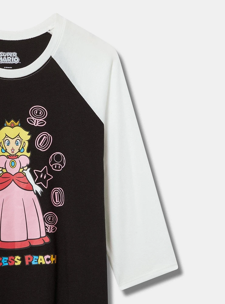 Princess Peach Classic Fit Raglan Tee