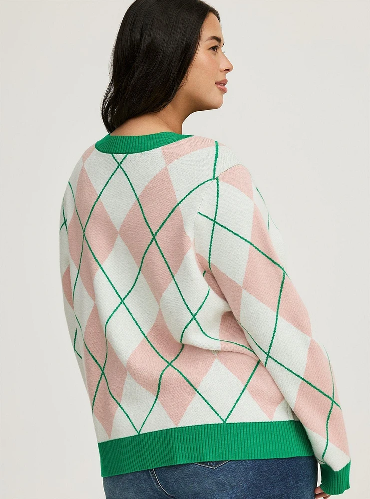 Drop Shoulder Cardigan Sweater