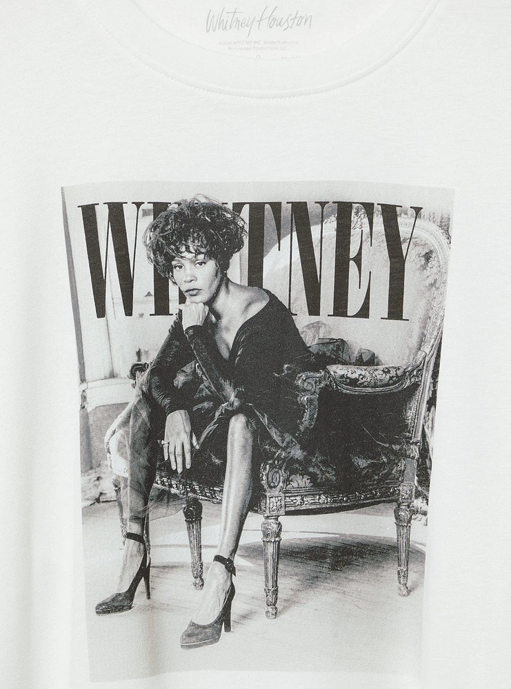Whitney Houston Oversized Fit Cotton Crew Tee