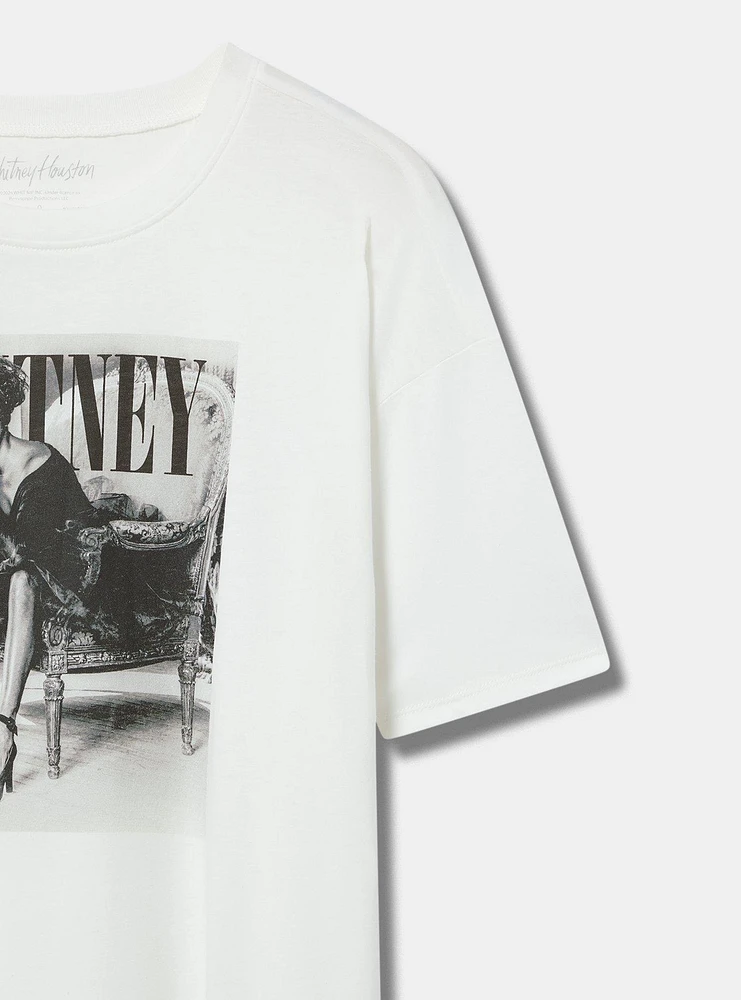 Whitney Houston Oversized Fit Cotton Crew Tee