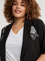 Embroidered Blazer