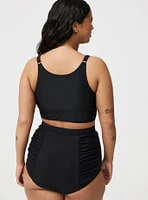 Ultra High-Rise Ruched Swim Bottom
