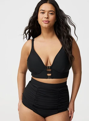 Ultra High-Rise Ruched Swim Bottom