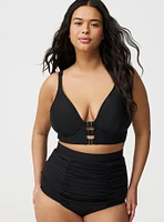 Ultra High-Rise Ruched Swim Bottom
