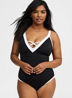 Wire-Free Strappy Cheeky One Piece Swimsuit