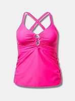 Wire-Free Strappy Ruched Tankini