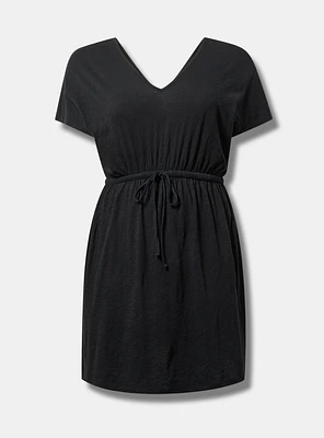 Mini Dress Side Slit Cover-Up