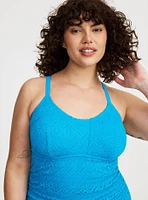 Wire-Free Crochet One Piece Swimsuit