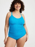 Wire-Free Crochet One Piece Swimsuit