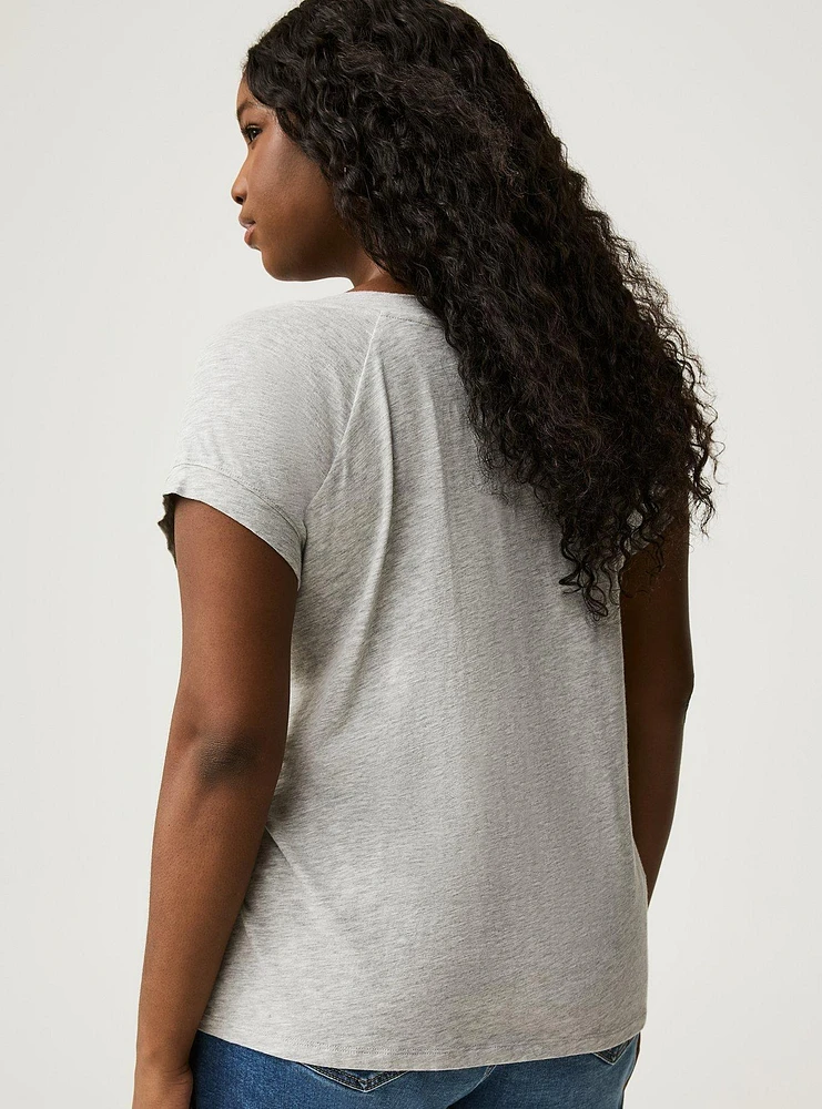Ringer V-Neck Tee