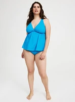 Wireless Ribbed Triangle Tankini