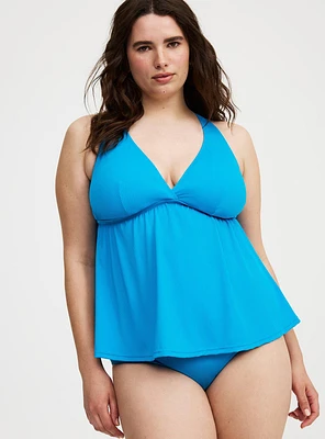 Wireless Ribbed Triangle Tankini