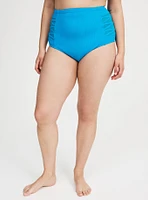 Ribbed Crossed Sides Swim Bottom