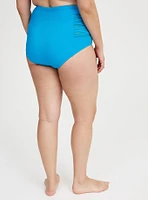 Ribbed Crossed Sides Swim Bottom