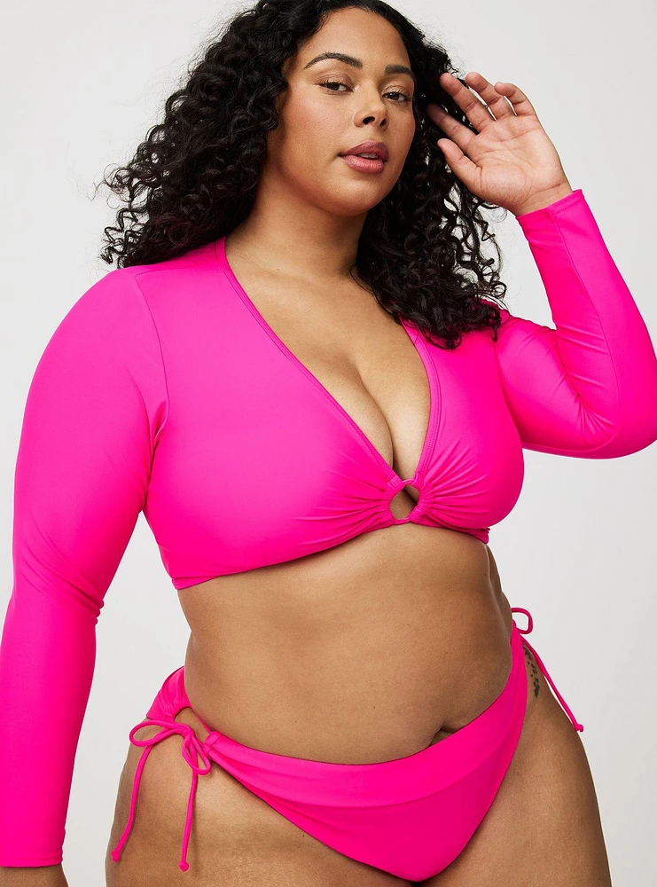 Wireless Long Sleeve Swim Top