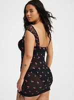 Cherry Lace Wireless Chemise