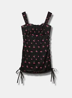 Cherry Lace Wireless Chemise