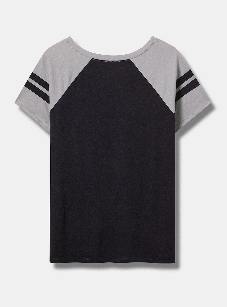 MLB New York Yankees Cotton Varsity Ringer Tee
