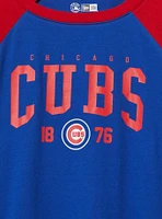 MLB Chicago Cubs Cotton Varsity Ringer Tee