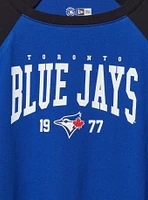 MLB Toronto Blue Jays Cotton Varsity Ringer Tee