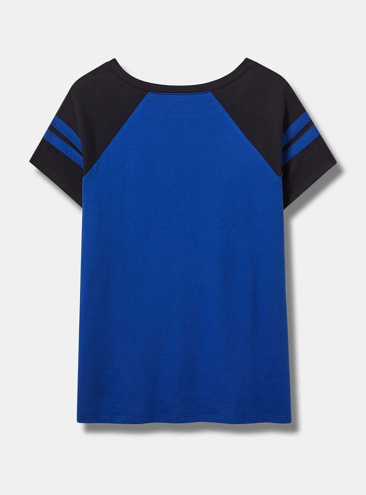 MLB Toronto Blue Jays Cotton Varsity Ringer Tee