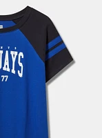 MLB Toronto Blue Jays Cotton Varsity Ringer Tee